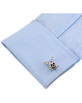 Caribbean Pirates Skull Cufflinks 