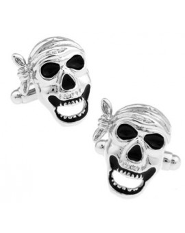 Pirate Skull with Headscarf Cufflinks 