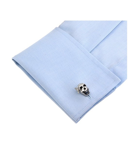 Pirate Skull with Headscarf Cufflinks 