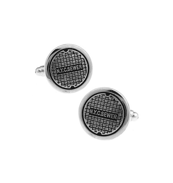 NYC Sewer Cover Cufflinks 