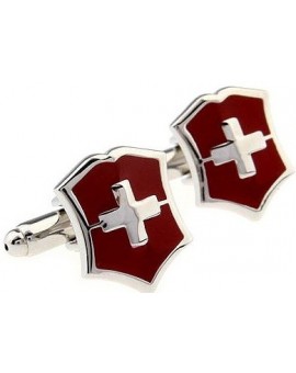 Swiss Shield Cufflinks 