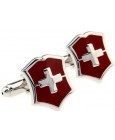 Swiss Shield Cufflinks 
