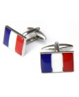 French Flag Cufflinks 