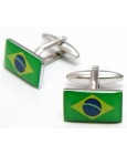 Brazilian Flag Cufflinks 