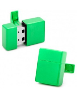 Green 8GB USB Flash Drive Cufflinks