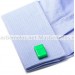 Green 8GB USB Flash Drive Cufflinks