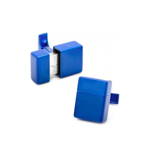 Blue 8GB USB Flash Drive Cufflinks