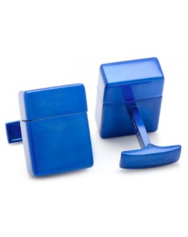 Blue 8GB USB Flash Drive Cufflinks