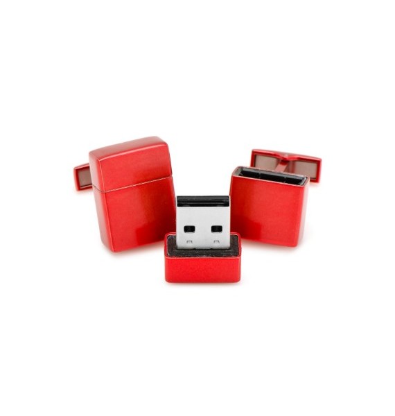 Red 8GB USB Flash Drive Cufflinks