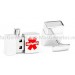 Silver Medical 8GB USB Flash Drive Cufflinks