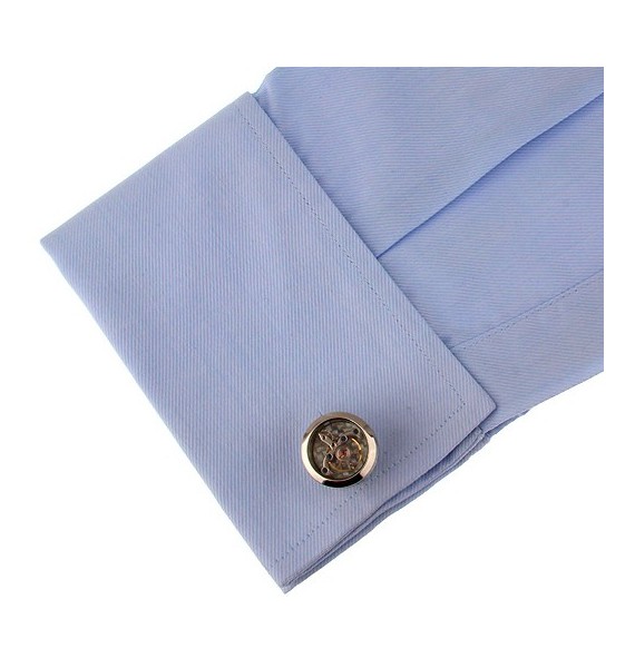 Stainless Steel Watch Movement Cufflinks 