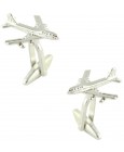 Silver Boeing 747 Cufflinks