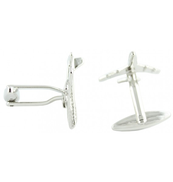 Silver Boeing 747 Cufflinks