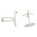 Silver Boeing 747 Cufflinks