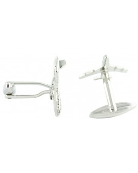 Silver Boeing 747 Cufflinks