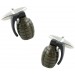 Grenade Cufflinks 