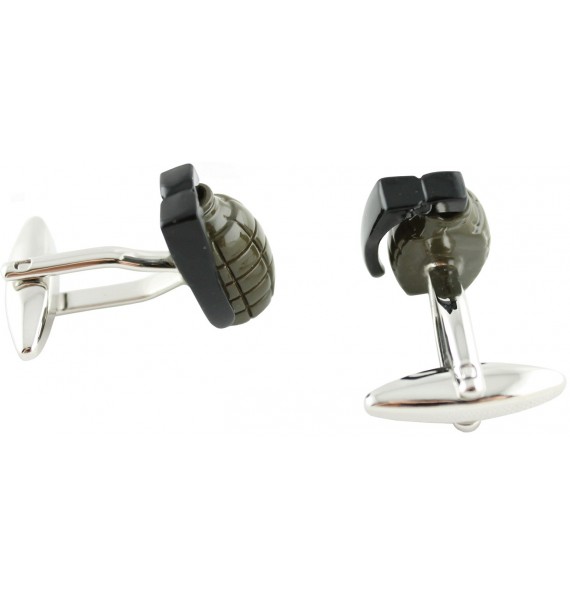 Grenade Cufflinks 