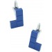Blue Tetris Block Cufflinks 
