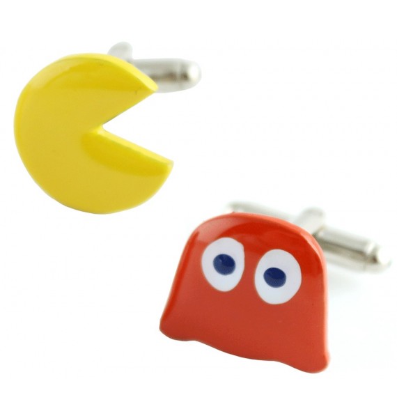 Pac-Man and Blinky Cufflinks 