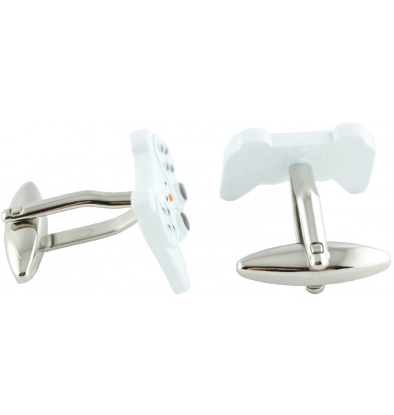 White PlayStation Controller Cufflinks 