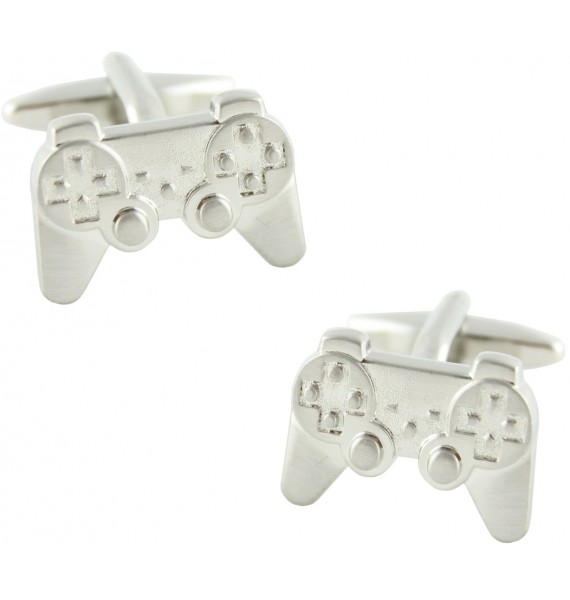 Silver Plated PlayStation Controller Cufflinks 