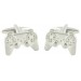 Silver Plated PlayStation Controller Cufflinks 