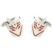 Red Decepticons Logo Cufflinks 