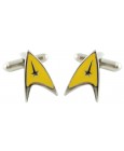 Yellow Star Trek Cufflinks
