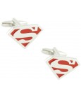 Red Superman Shield Cufflinks 