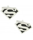 Black Superman Shield Cufflinks 