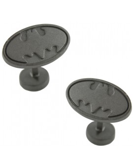3D Black Matte Batman Cufflinks 