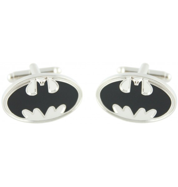 Silver Batman Shield Cufflinks