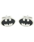 Silver Batman Shield Cufflinks