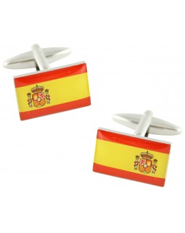 Spain Flag Cufflinks 