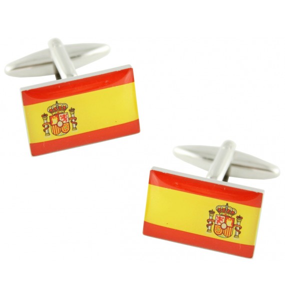 Spain Flag Cufflinks 