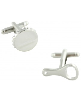 Bottle Cap and Opener Cufflinks