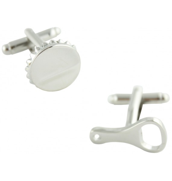 Bottle Cap and Opener Cufflinks 