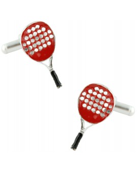 Gemelos Raqueta de Padel Roja