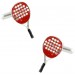Gemelos Raqueta de Padel Roja