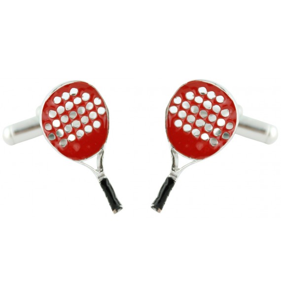 Gemelos Raqueta de Padel Roja