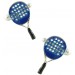 Gemelos Raqueta de Padel Azul