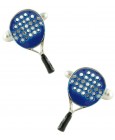 Blue Paddle Racket Cufflinks 