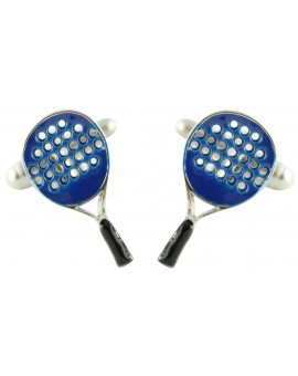 Gemelos Raqueta de Padel Azul
