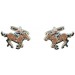 Brown Jockey Cufflinks 
