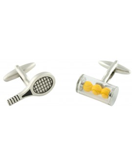 Tennis Racket and Ball Sleeve Cufflinks  2