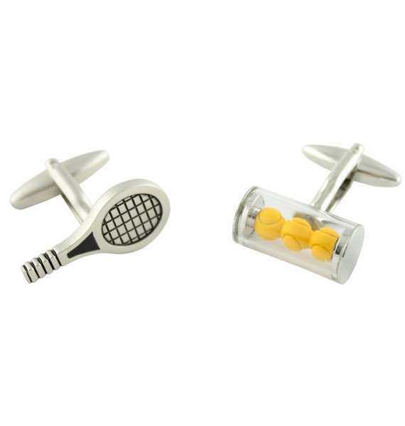 Gemelos Raqueta y Bote Pelotas de Tenis 