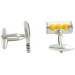 Tennis Racket and Ball Sleeve Cufflinks 