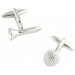 Golf Tee and Ball Cufflinks 