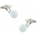 White Golf Ball Cufflinks 