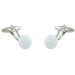 White Golf Ball Cufflinks 